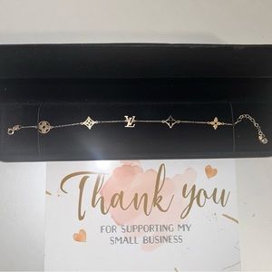 14k gold LV bracelet with 585 stamp